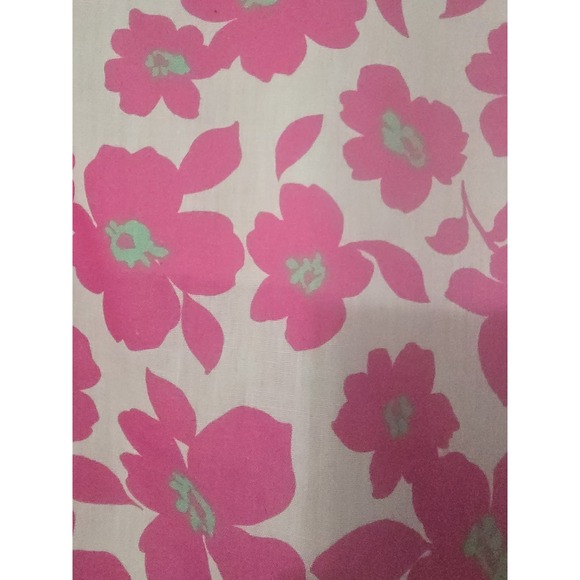 Vine & Love Women Balloon Sleeve Floral Peasant Top Small‎ Mod Retro Hippie Pink - Picture 3 of 5